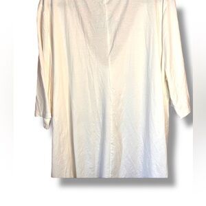 Women's Plus Size 28/30  T-shirt Ivory By Shein 15” Sleeve